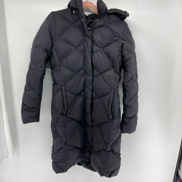 north face knee length winter coat